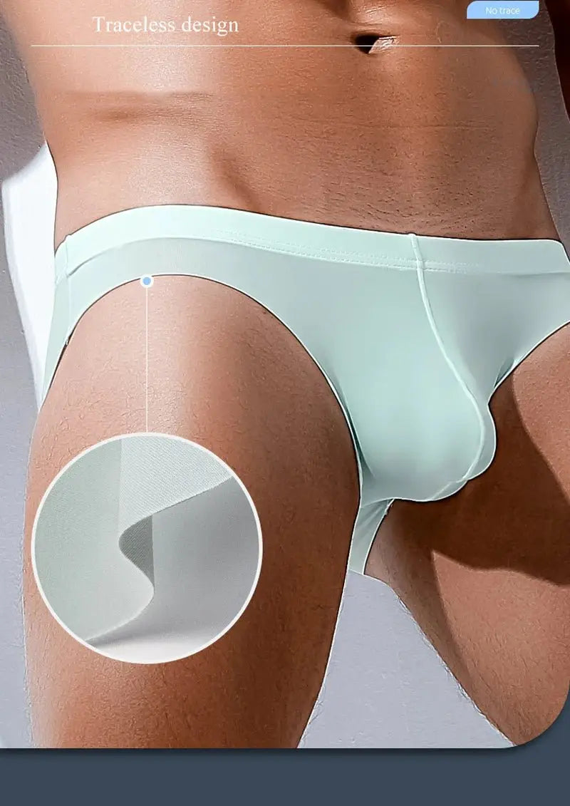 Ice Silk Breathable U - Pouch Briefs - WOWihte