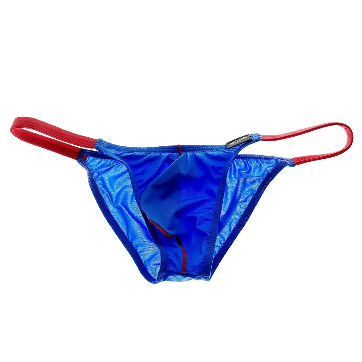 Ice Silk Color Block Briefs - WOWihte