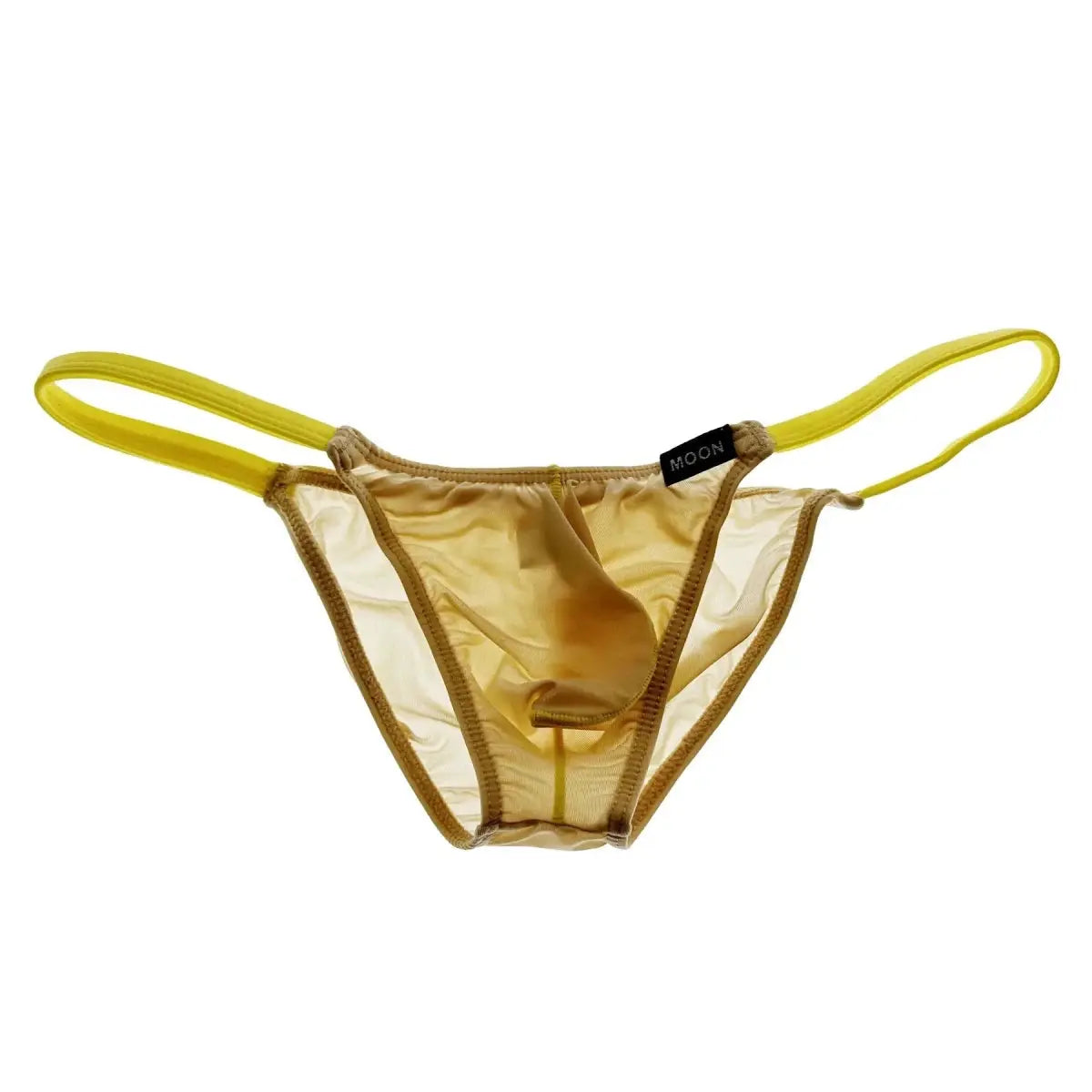 Ice Silk Color Block Briefs - WOWihte