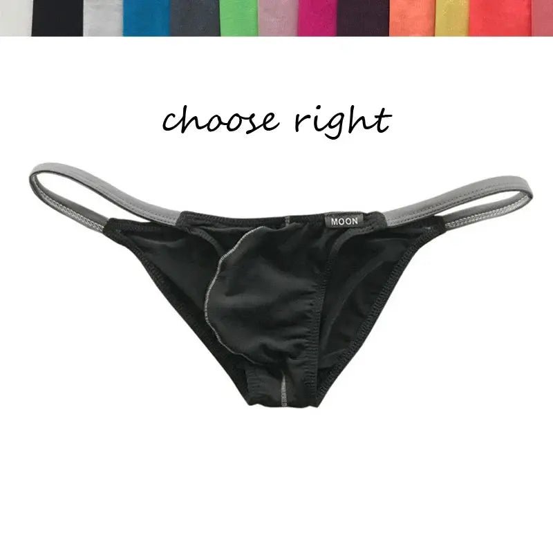 Ice Silk Contrast Briefs - WOWihte