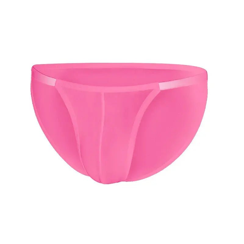 Ice Silk Convex Pouch Briefs - WOWihte
