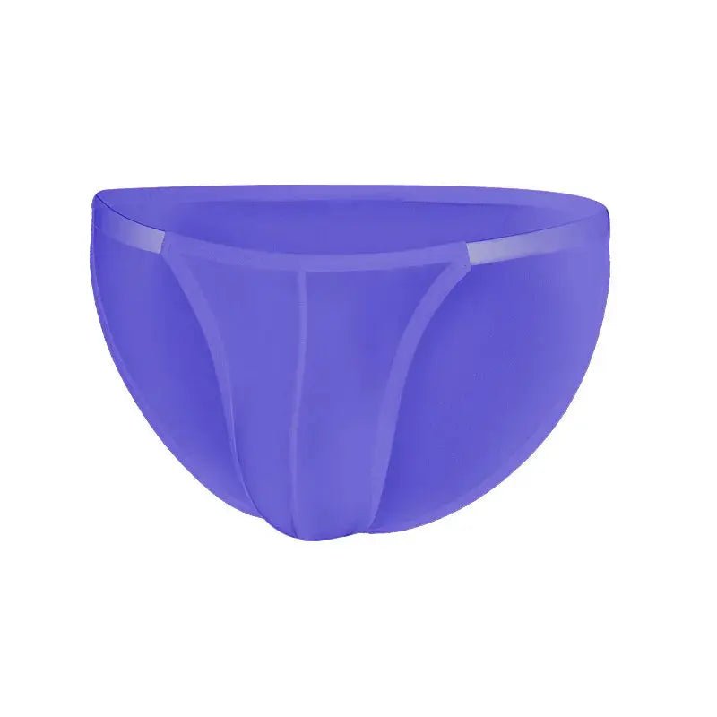 Ice Silk Convex Pouch Briefs - WOWihte