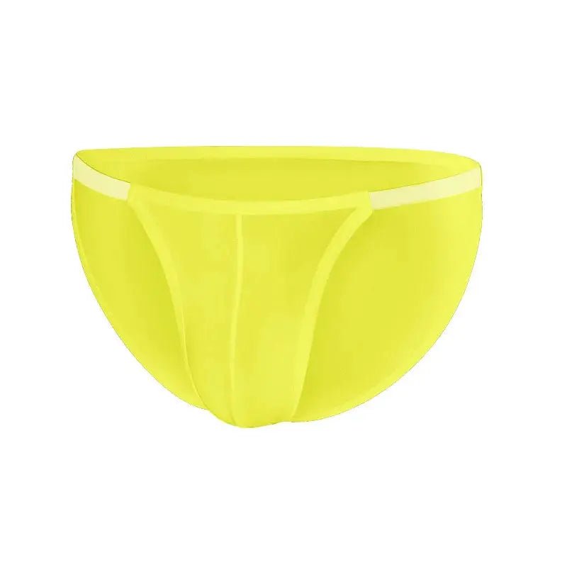 Ice Silk Convex Pouch Briefs - WOWihte