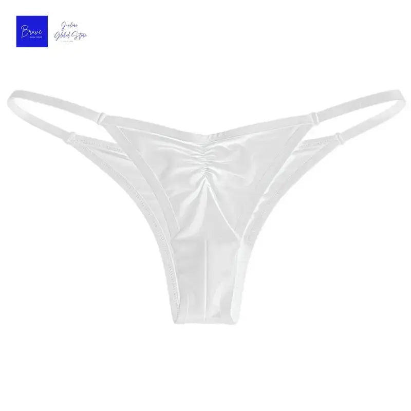 Ice Silk Low-Rise Thongs - WOWihte