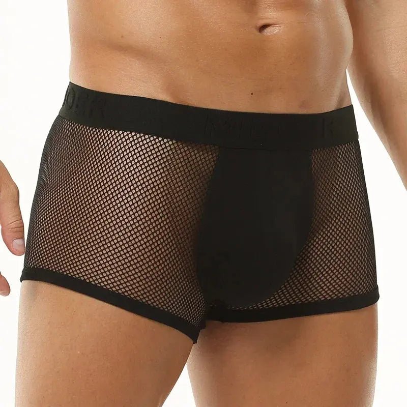 Ice Silk Mesh Boxer Briefs - WOWihte