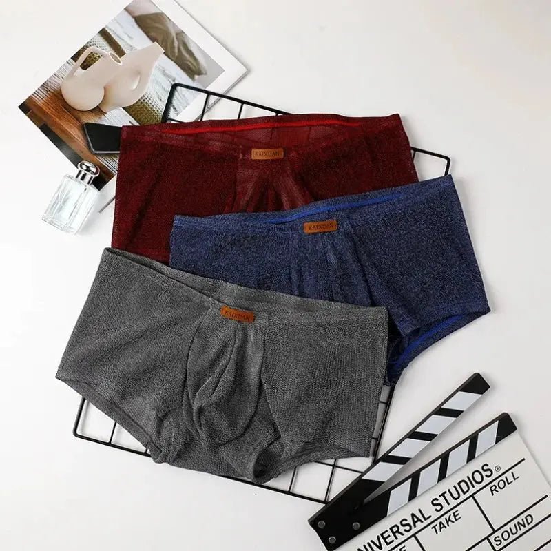 Ice Silk Quick-Dry Boxer Briefs - WOWihte