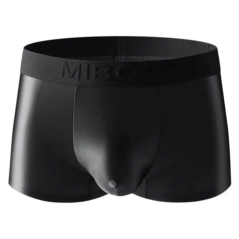 Ice Silk Seamless Boxer Briefs - WOWihte
