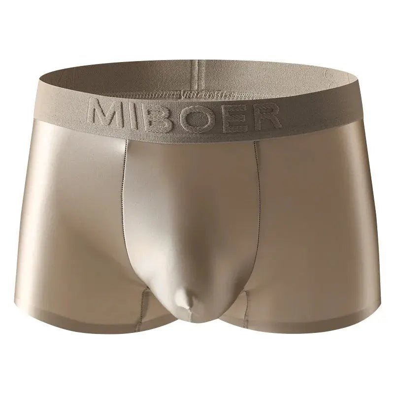 Ice Silk Seamless Boxer Briefs - WOWihte