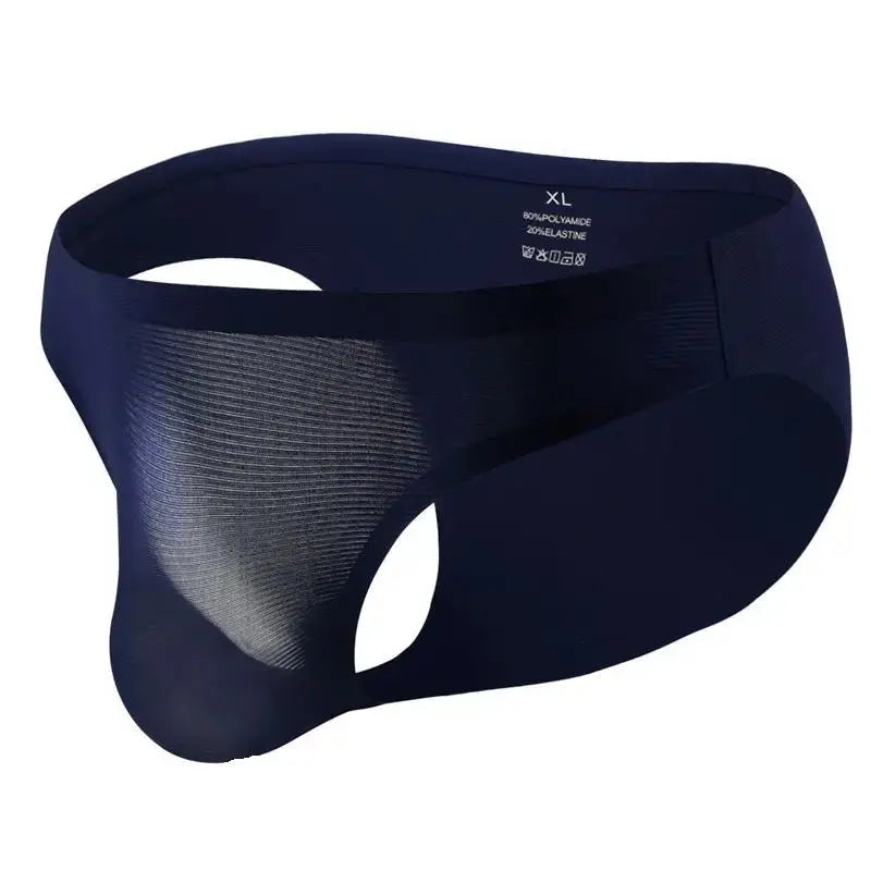 Ice Silk Traceless Low - Waist Briefs - WOWihte