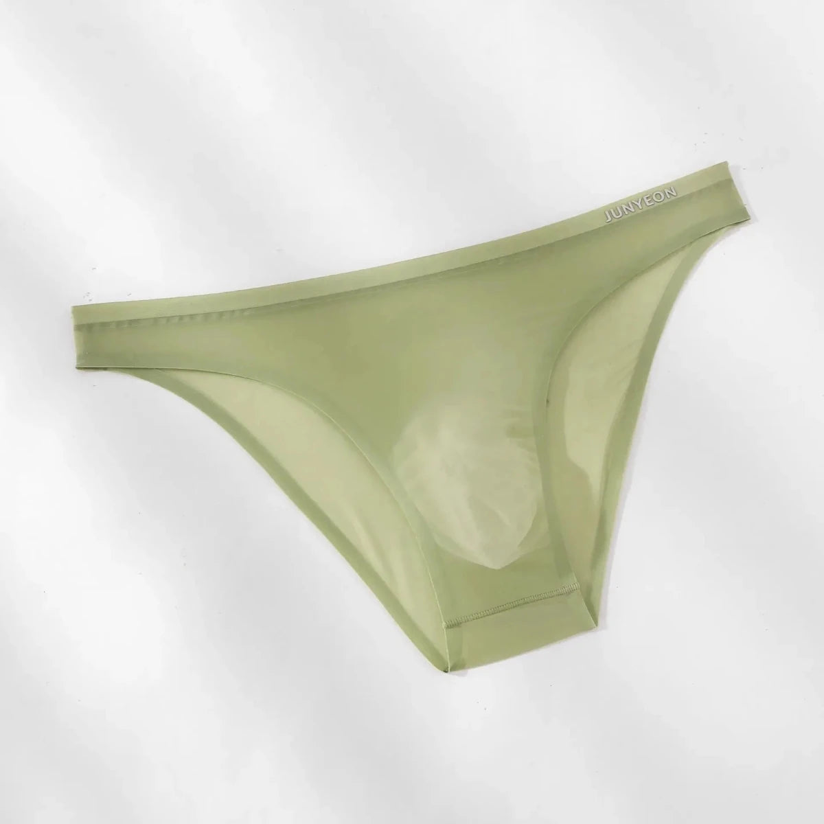 Ice Silk Transparent Triangle Briefs - WOWihte