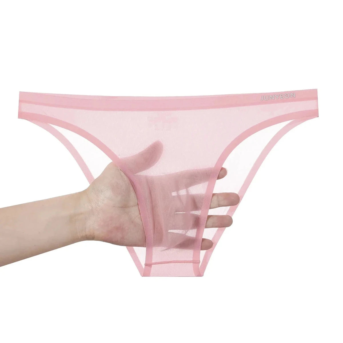 Ice Silk Transparent Triangle Briefs - WOWihte