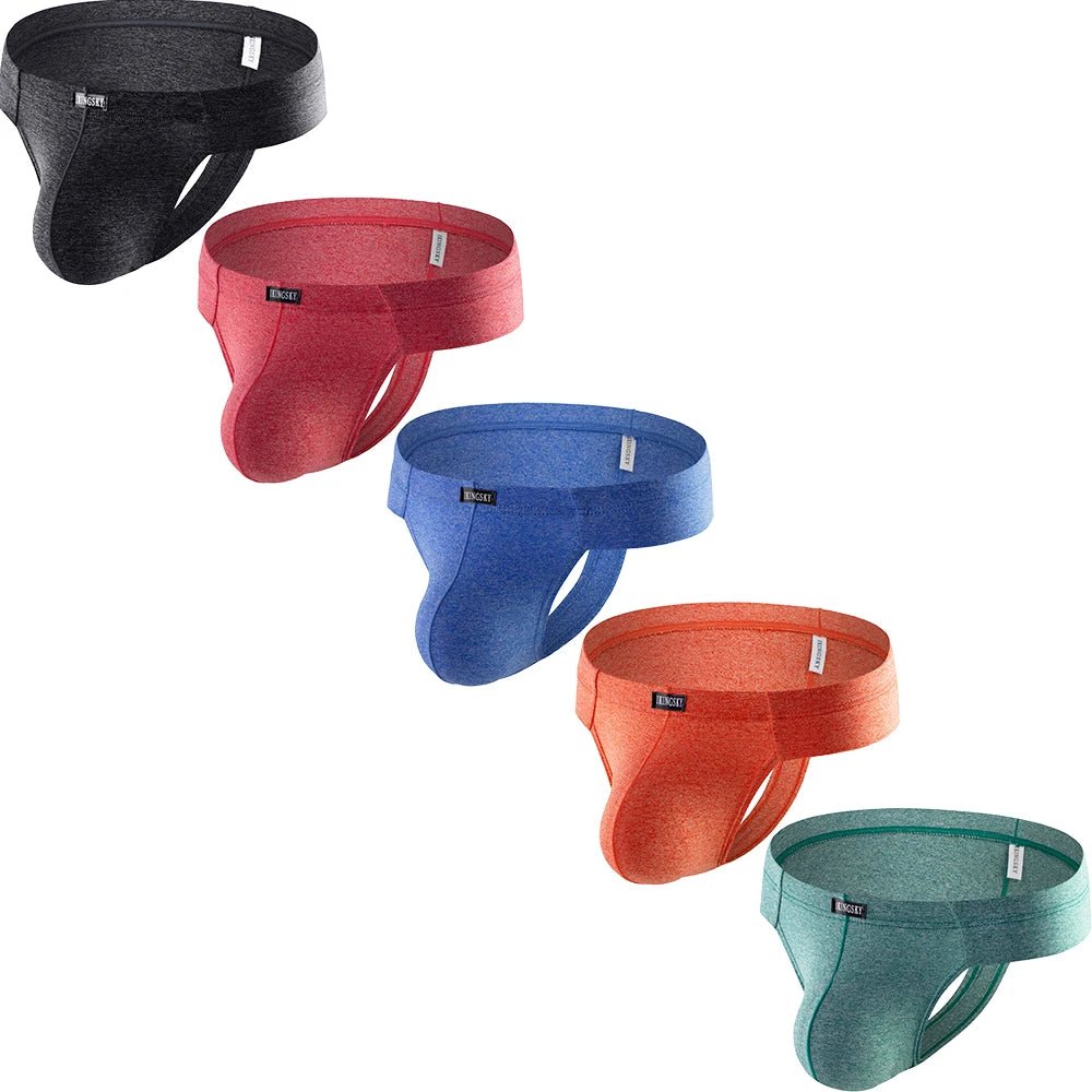 iKingsky Modal Low - Rise Cheek Thong - WOWihte