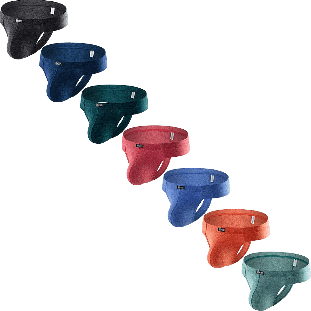 iKingsky Modal Low - Rise Cheek Thong - WOWihte