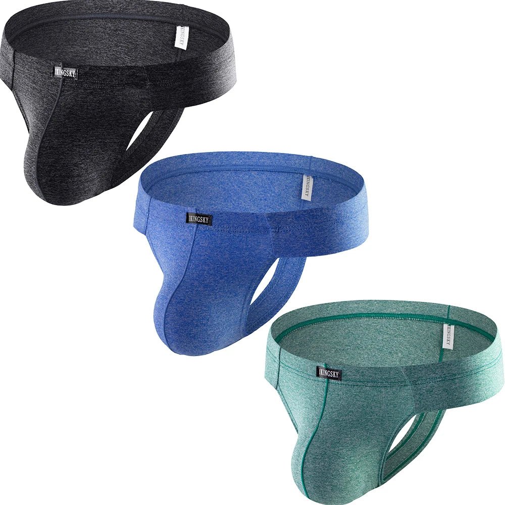 iKingsky Modal Low - Rise Cheek Thong - WOWihte