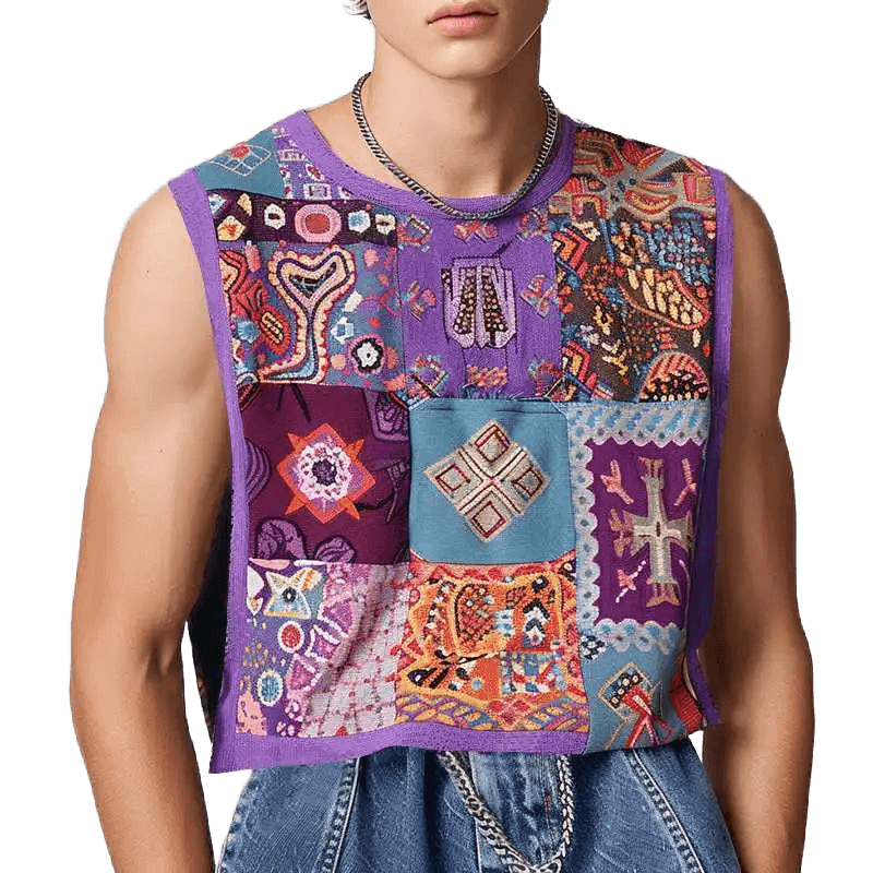 INCERUN Men's Casual Printed Tank - WOWihte