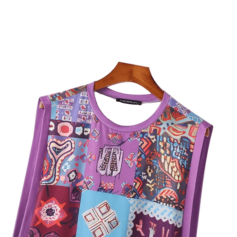 INCERUN Men's Casual Printed Tank - WOWihte