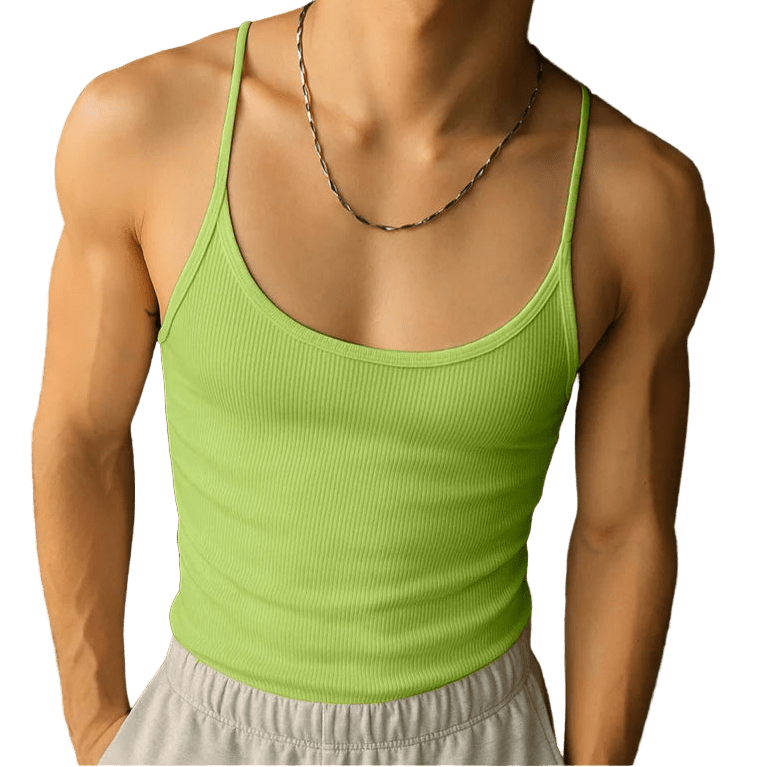 INCERUN Men's Slim Knit Tank - WOWihte