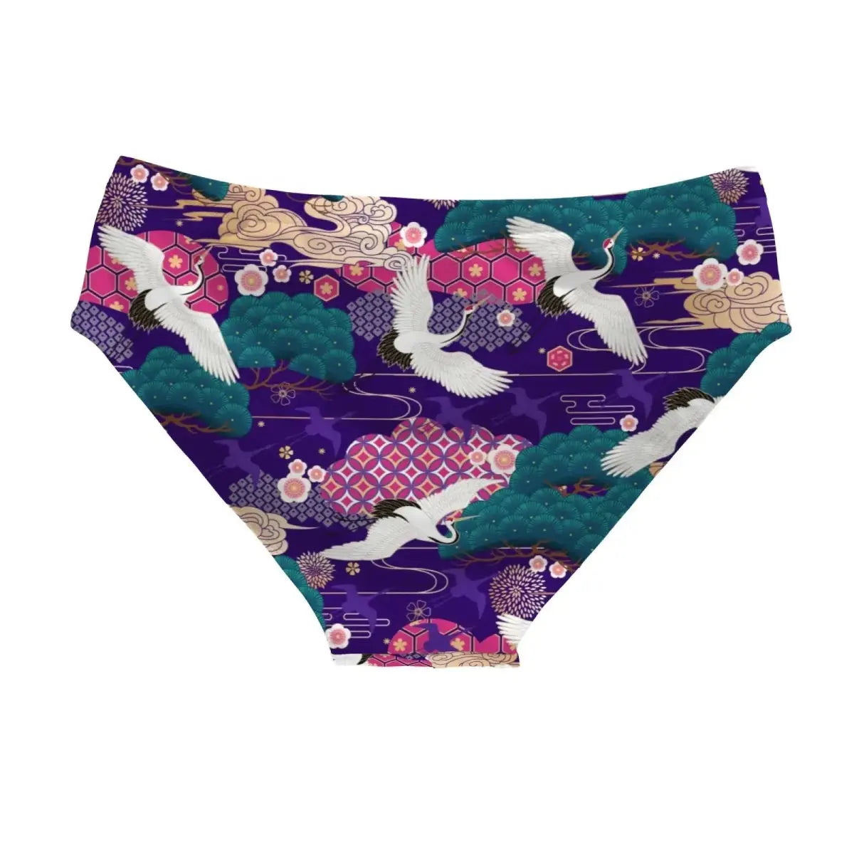Japanese Print Swimming Brief - WOWihte