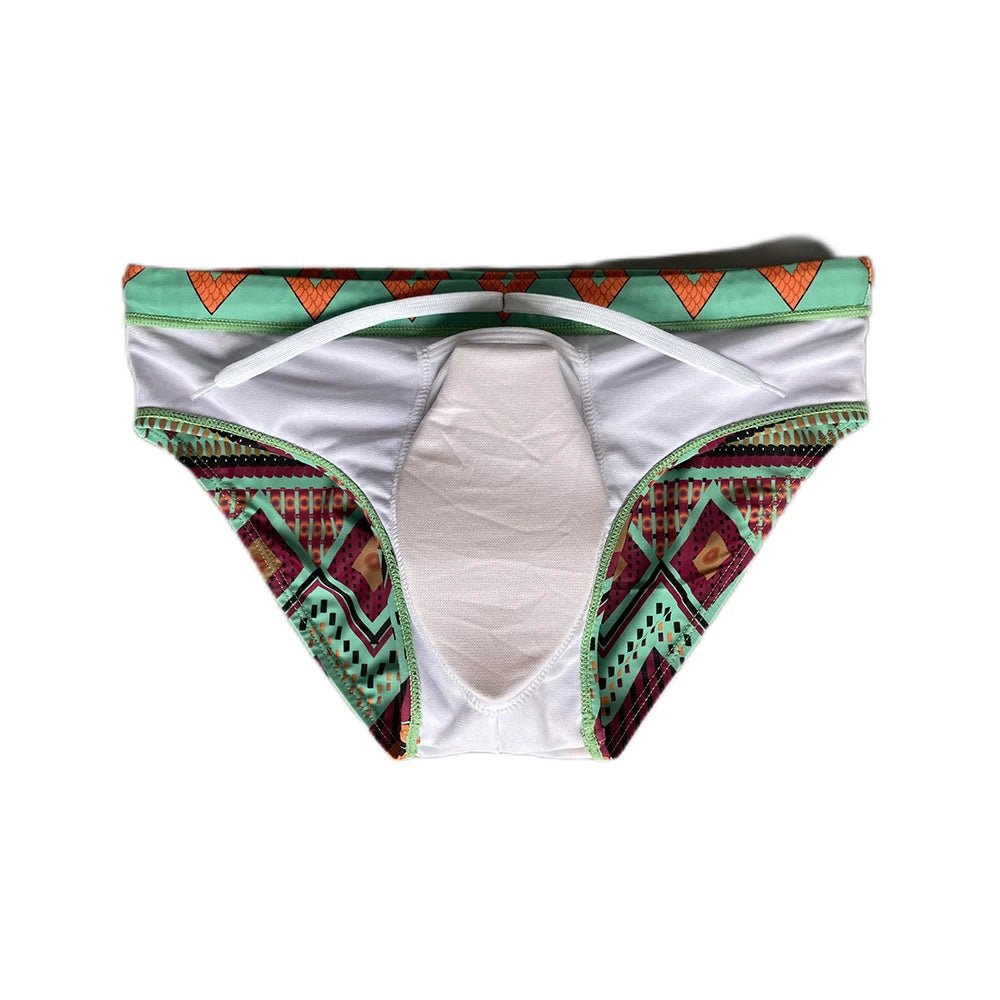 JESBONY Men's Quick Dry Swim Briefs - WOWihte