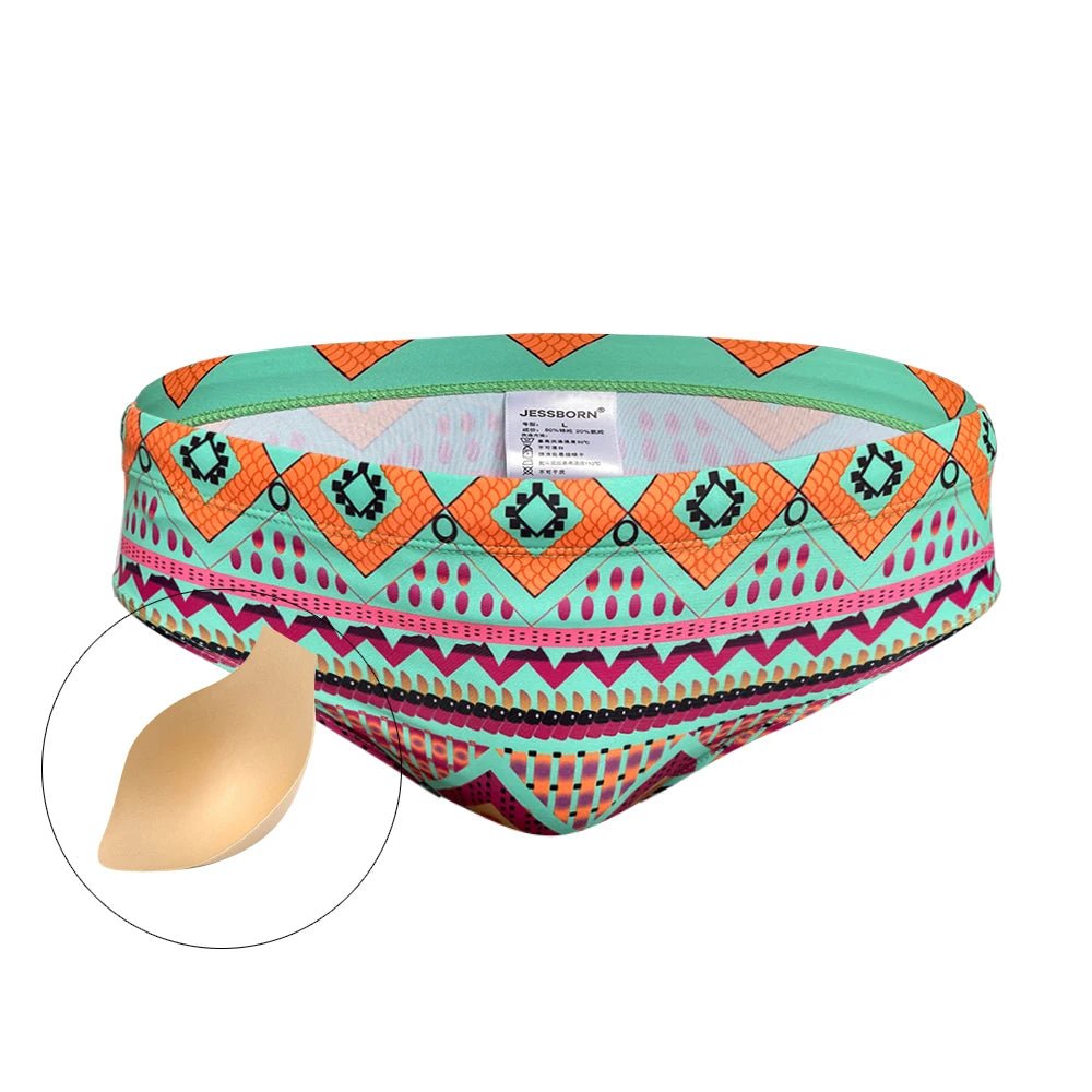 JESBONY Men's Quick Dry Swim Briefs - WOWihte