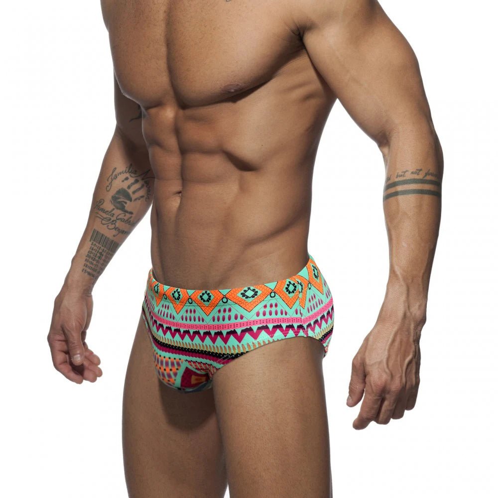 JESBONY Men's Quick Dry Swim Briefs - WOWihte