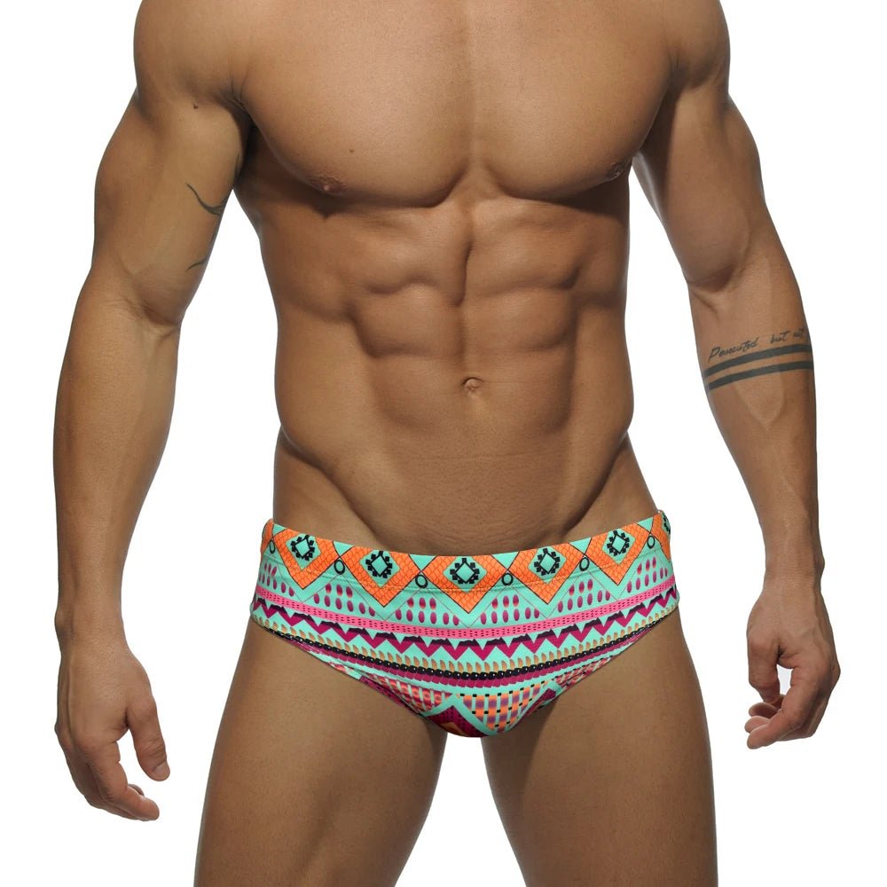 JESBONY Men's Quick Dry Swim Briefs - WOWihte