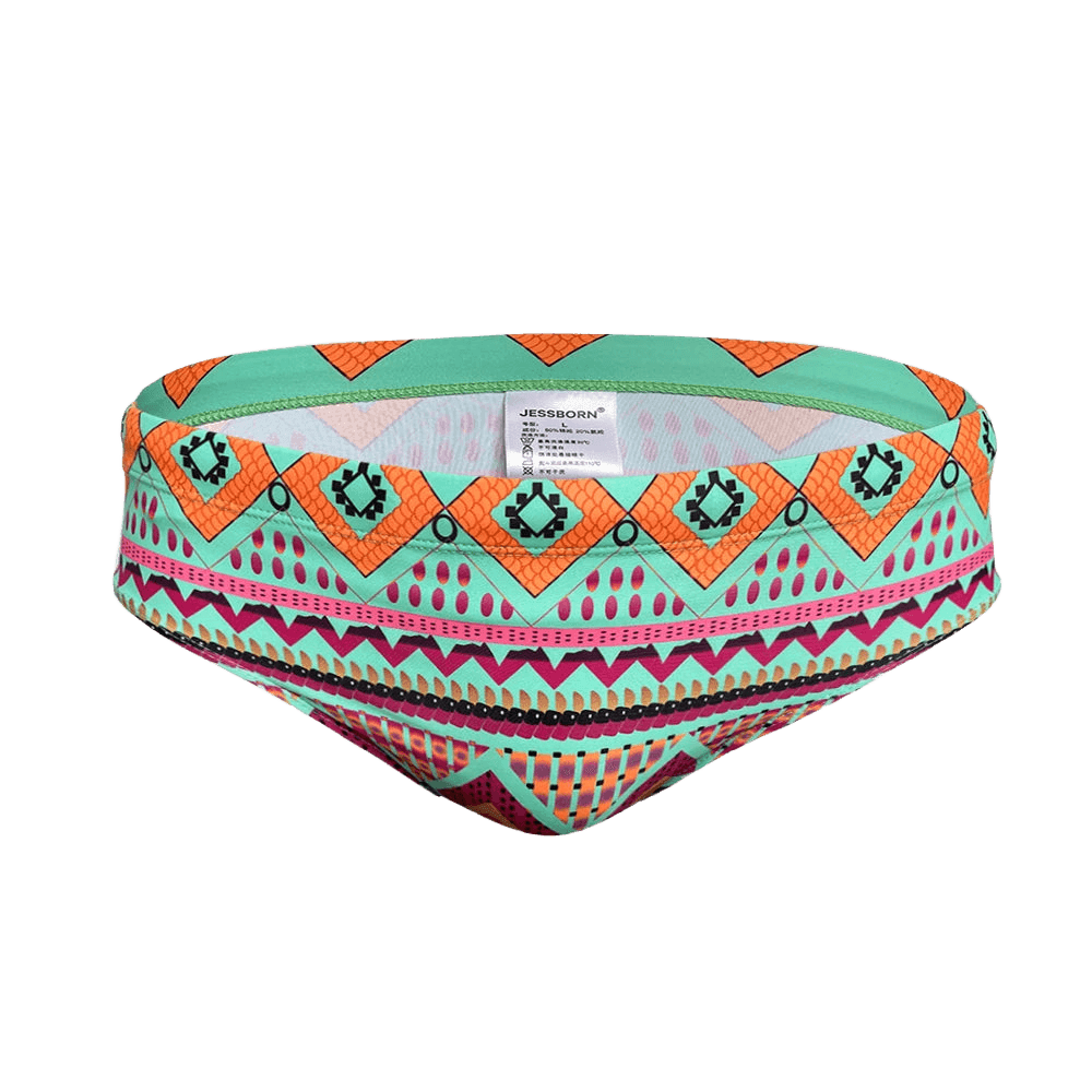 JESBONY Men's Quick Dry Swim Briefs - WOWihte