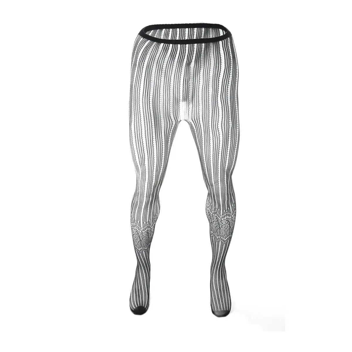 Lace Fishnet Transparent Men's Leggings - WOWihte