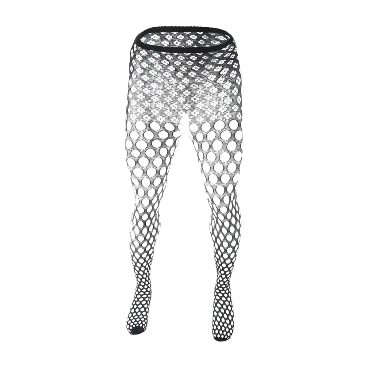 Lace Fishnet Transparent Men's Leggings - WOWihte