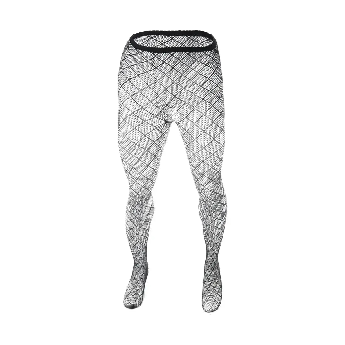Lace Fishnet Transparent Men's Leggings - WOWihte