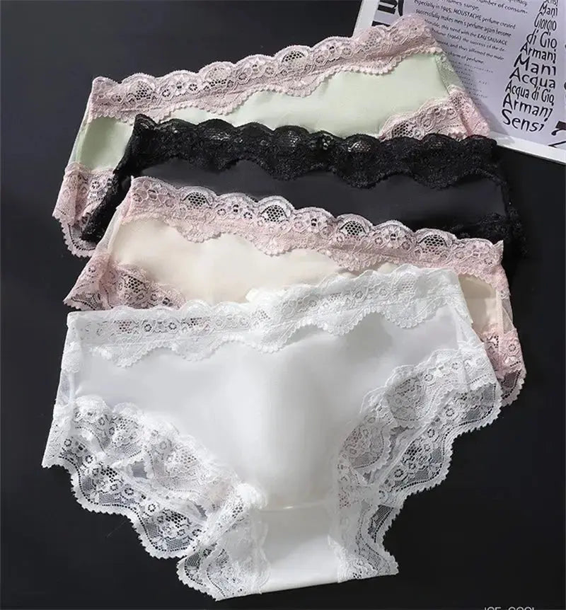 Lace Mesh 3D Pouch Briefs - WOWihte