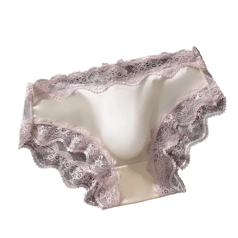 Lace Mesh 3D Pouch Briefs - WOWihte