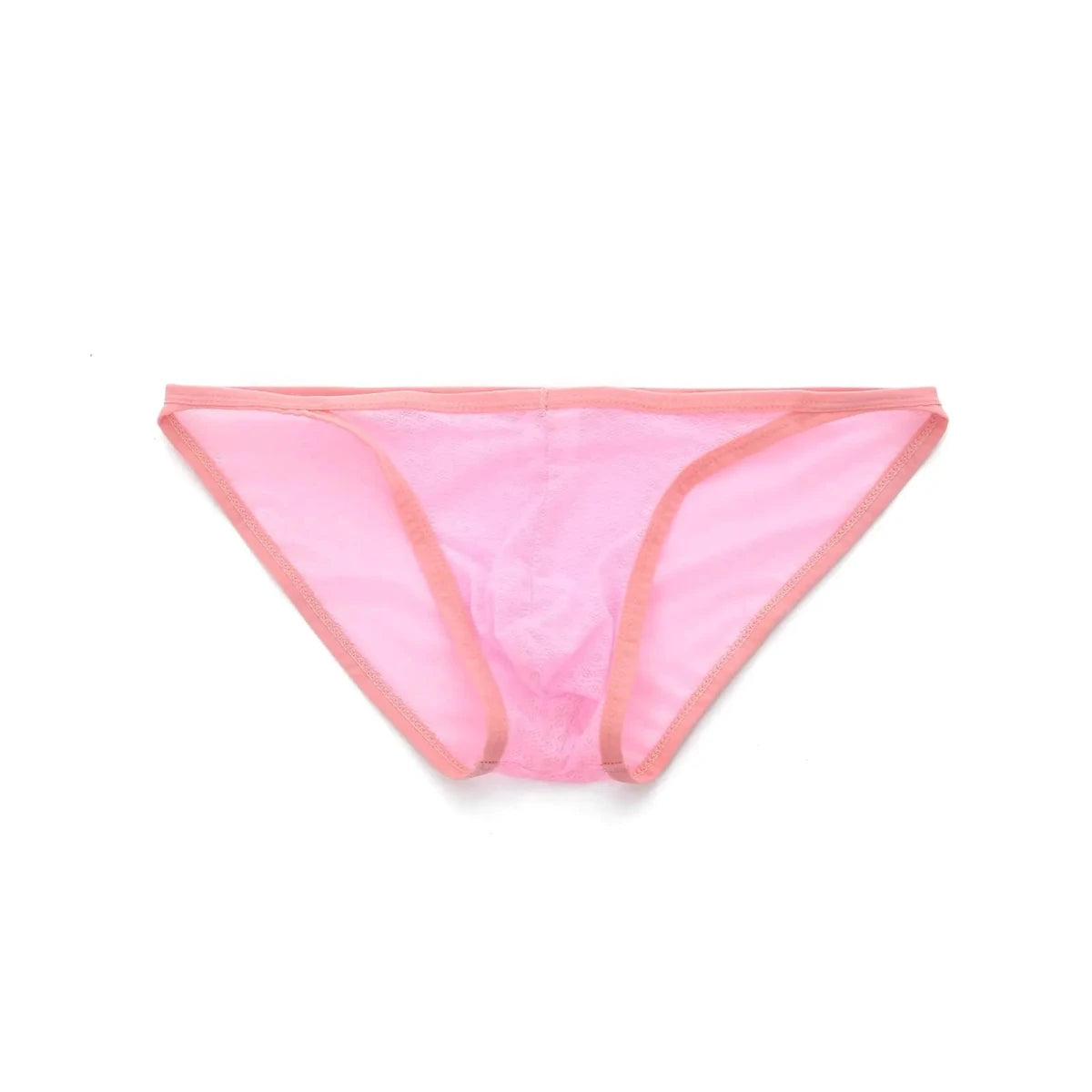 Lace Mesh See-Through Briefs - WOWihte