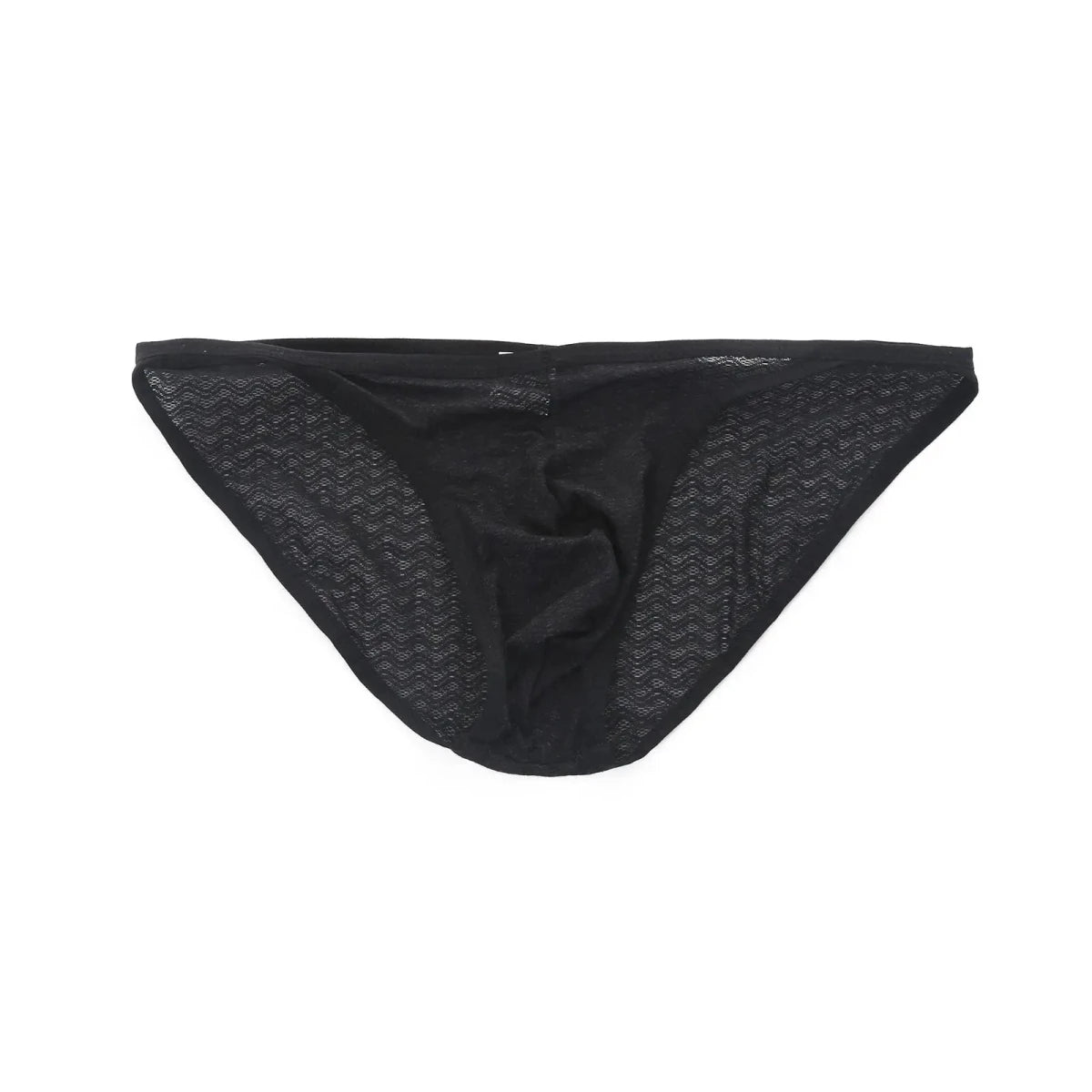 Lace Mesh See-Through Briefs - WOWihte