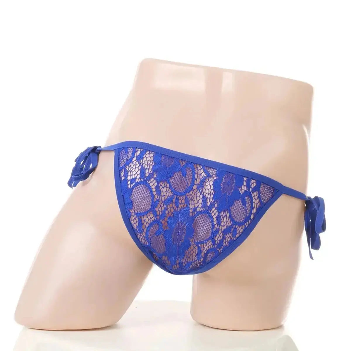 Lace T - Back Breathable Men's Underwear - WOWihte