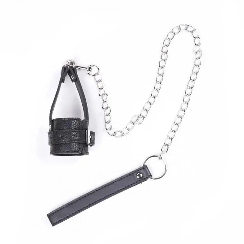 Leather Ball Stretcher with Leash - WOWihte