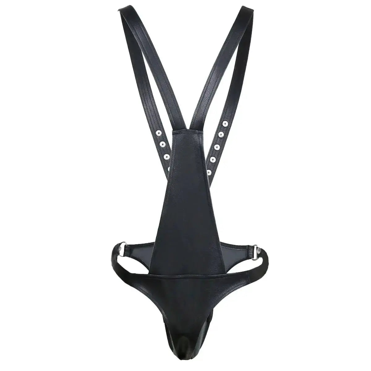 Leather Body Harness Thong - WOWihte