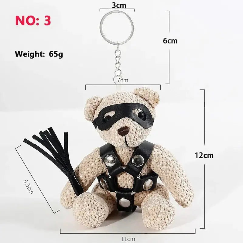 Leather Bondage Collar Chain Set - WOWihte