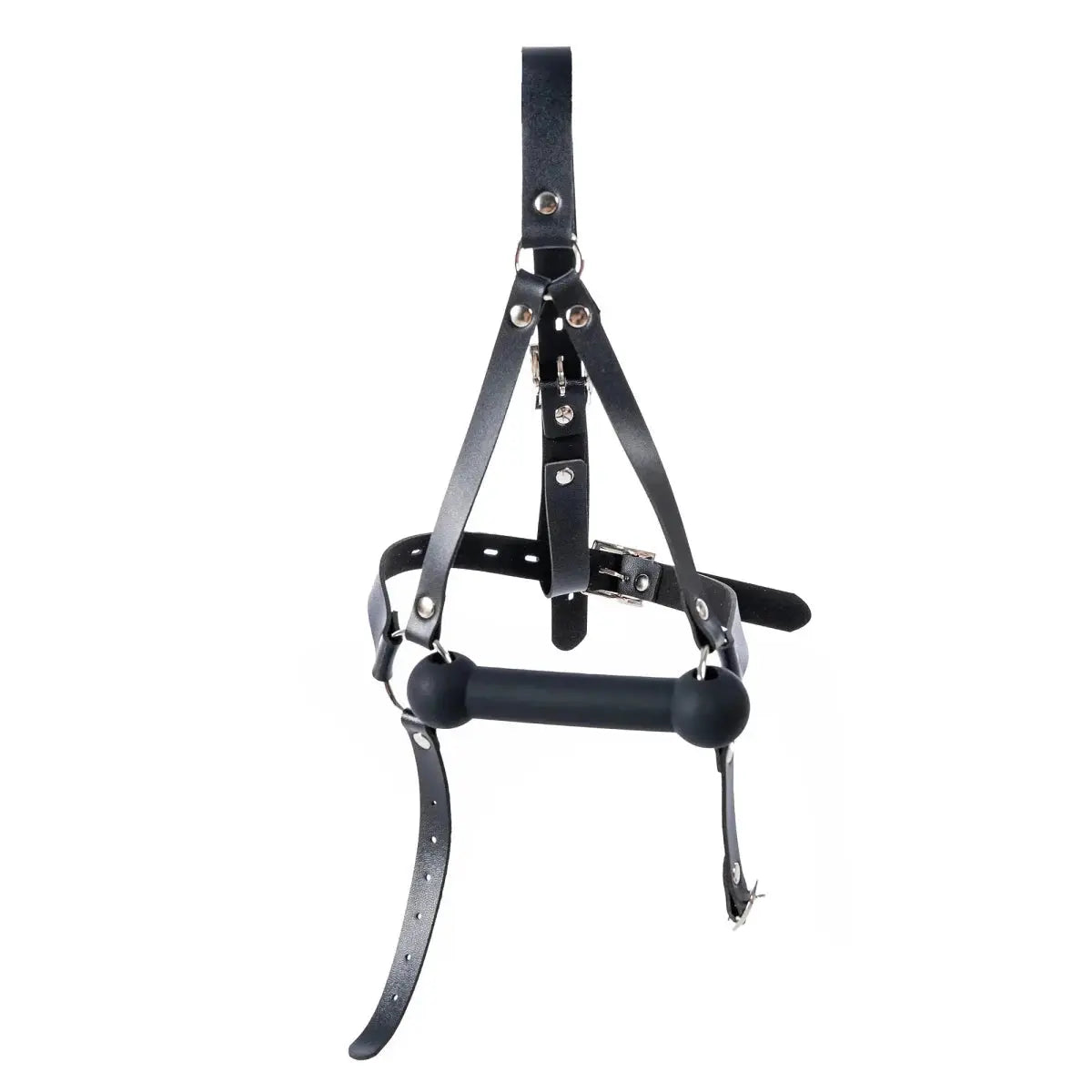Leather Harness Face Mask - WOWihte