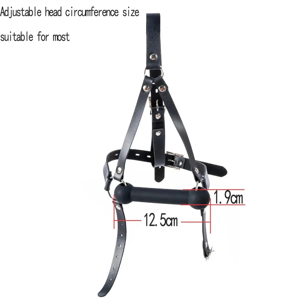 Leather Harness Face Mask - WOWihte