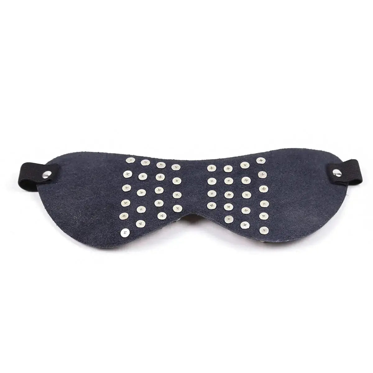 Leather Punk Blindfold with Rivets - WOWihte