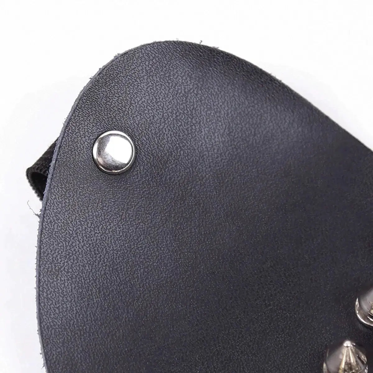 Leather Punk Blindfold with Rivets - WOWihte