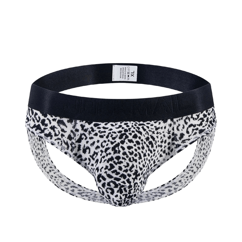 Leopard Cutout Low - Rise Briefs - WOWihte