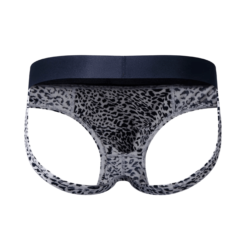 Leopard Cutout Low - Rise Briefs - WOWihte
