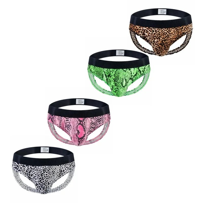 Leopard Cutout Low - Rise Briefs - WOWihte