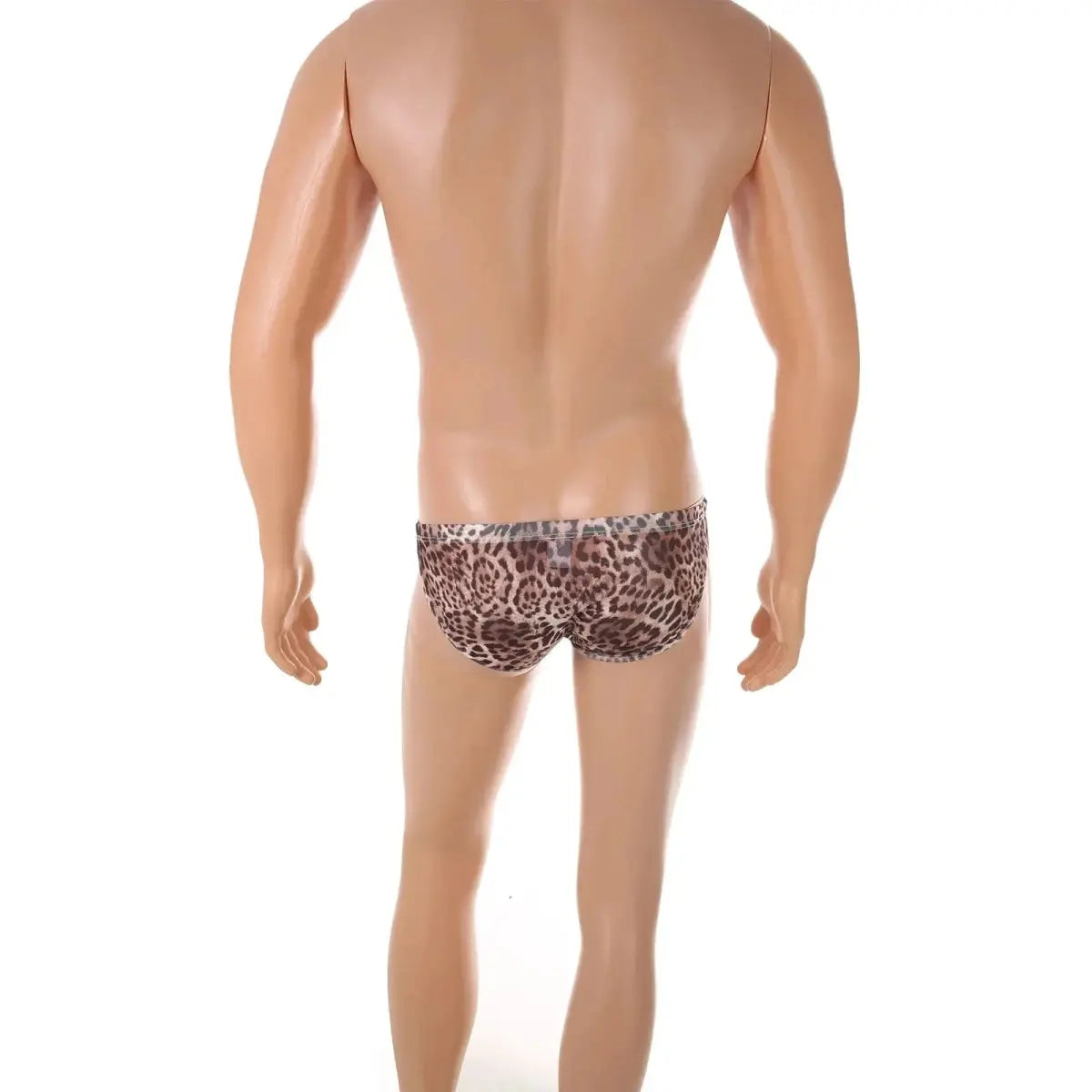 Leopard Mesh See - Through Briefs Men - WOWihte