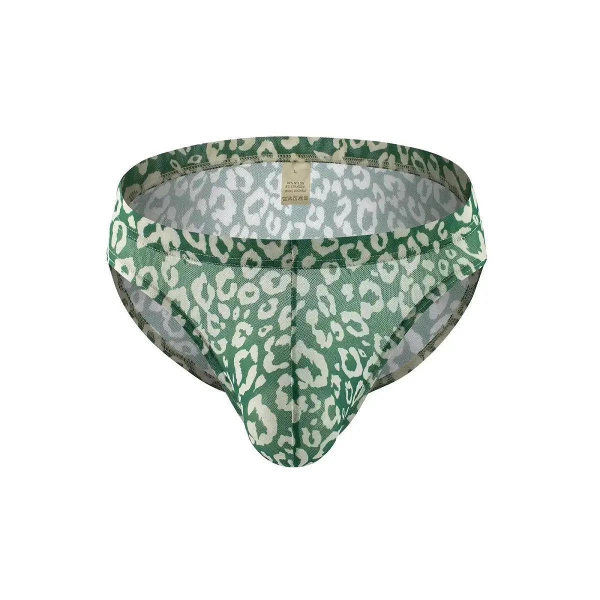 Leopard Mesh See - Through Briefs Men - WOWihte