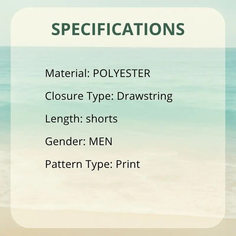 Leopard Print Beach Trunks - WOWihte