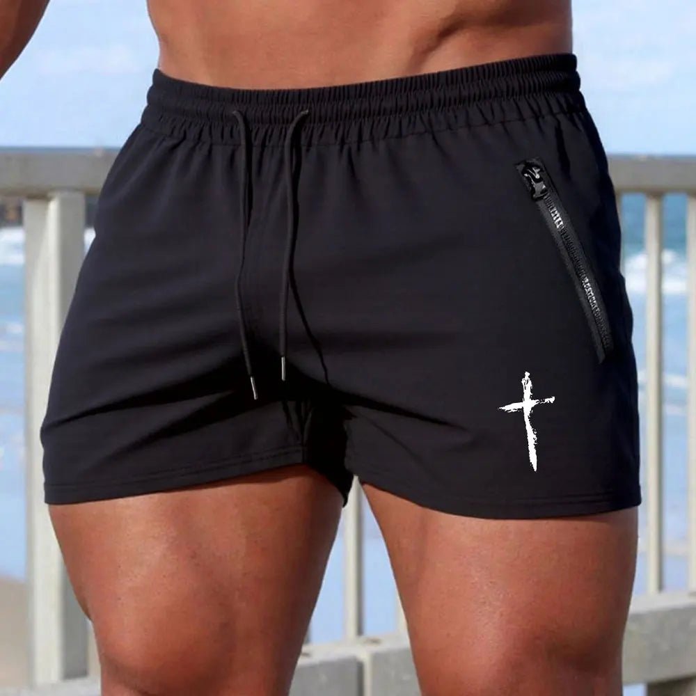 LETSNAGOU Men's Beach Board Shorts - WOWihte