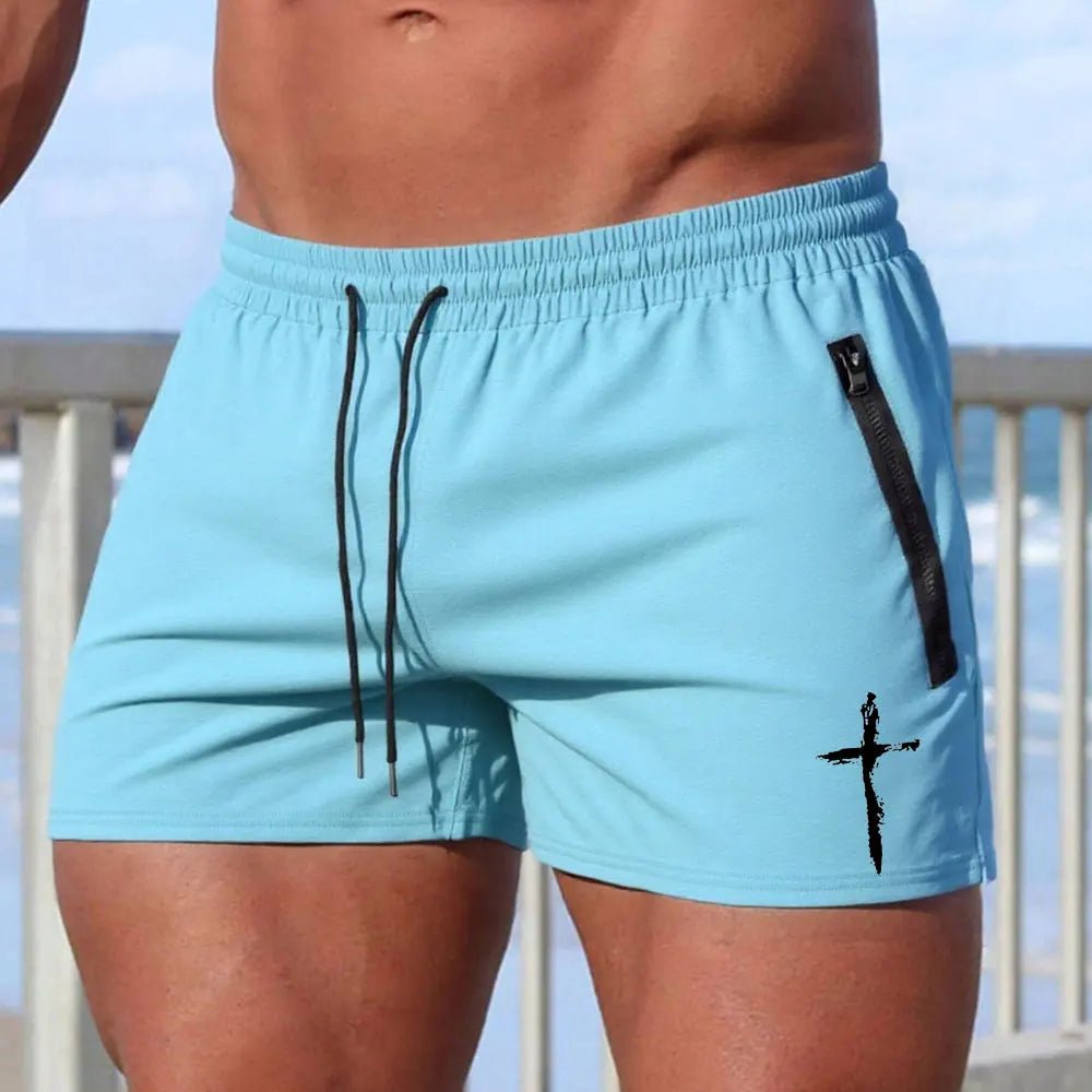 LETSNAGOU Men's Beach Board Shorts - WOWihte